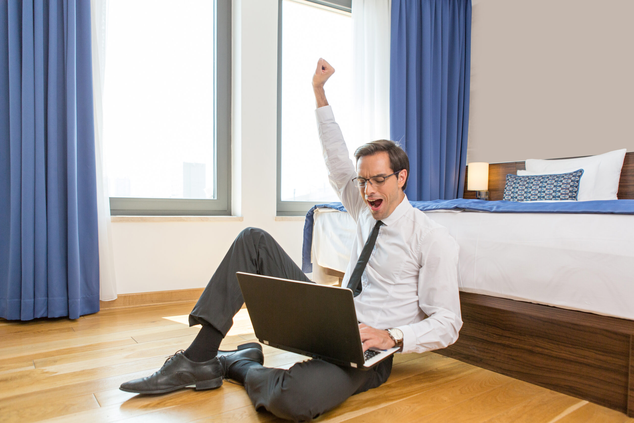 Expatriado a falar inglês com sucesso